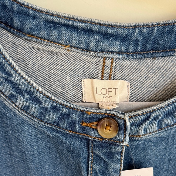 LOFT Blue Denim Jacket - Picture 4 of 7